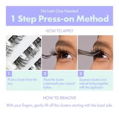 Kiss I-ENVY Press & Go Press-On Cluster Lashes All-In-1 Kit - Every Day (Natural) - IPK01 -Kiss 280c08e525ef59329d45525111195b80