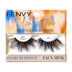 Kiss I-ENVY Color Couture Tint Colored White Mink Lashes - IC11