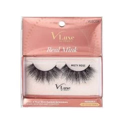 V-Luxe I-envy By Kiss High Volume 25mm Real Mink Eyelashes - VLEC09 Misty Rose