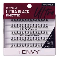Kiss I-ENVY Lashes Ultra Black Flare Medium Multi-Pack KPEM02UB
