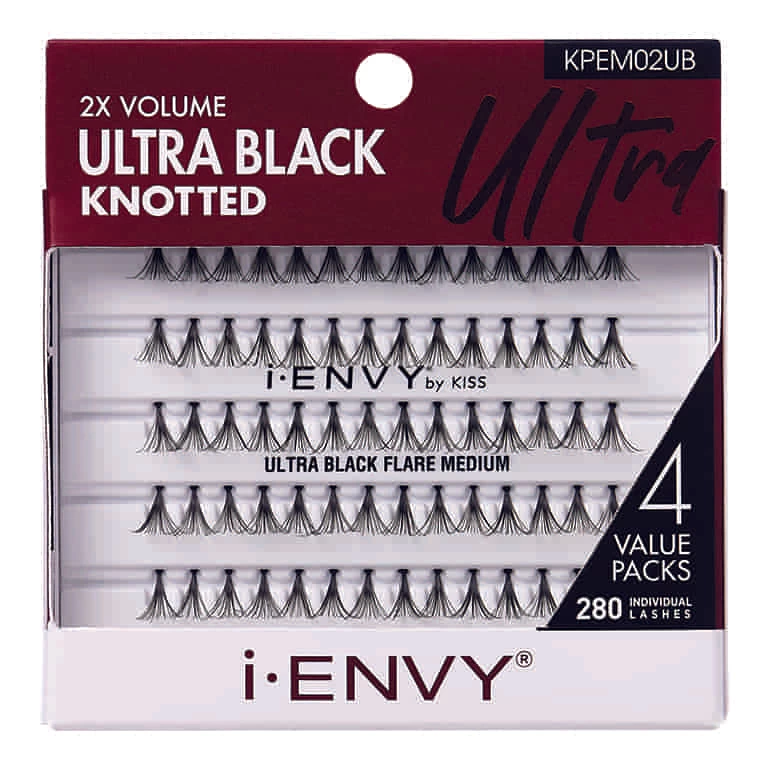 Kiss I-ENVY Lashes Ultra Black Flare Medium Multi-Pack KPEM02UB 1 Kiss I-ENVY Lashes Ultra Black Flare Medium Multi-Pack KPEM02UB