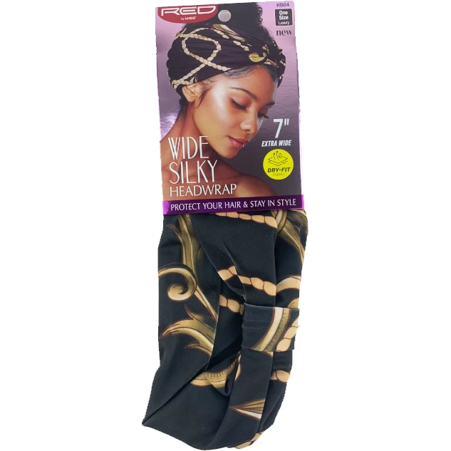 Red By Kiss Wide Silky Headwrap - HB04 Luxury 1 Red By Kiss Wide Silky Headwrap - HB04 Luxury