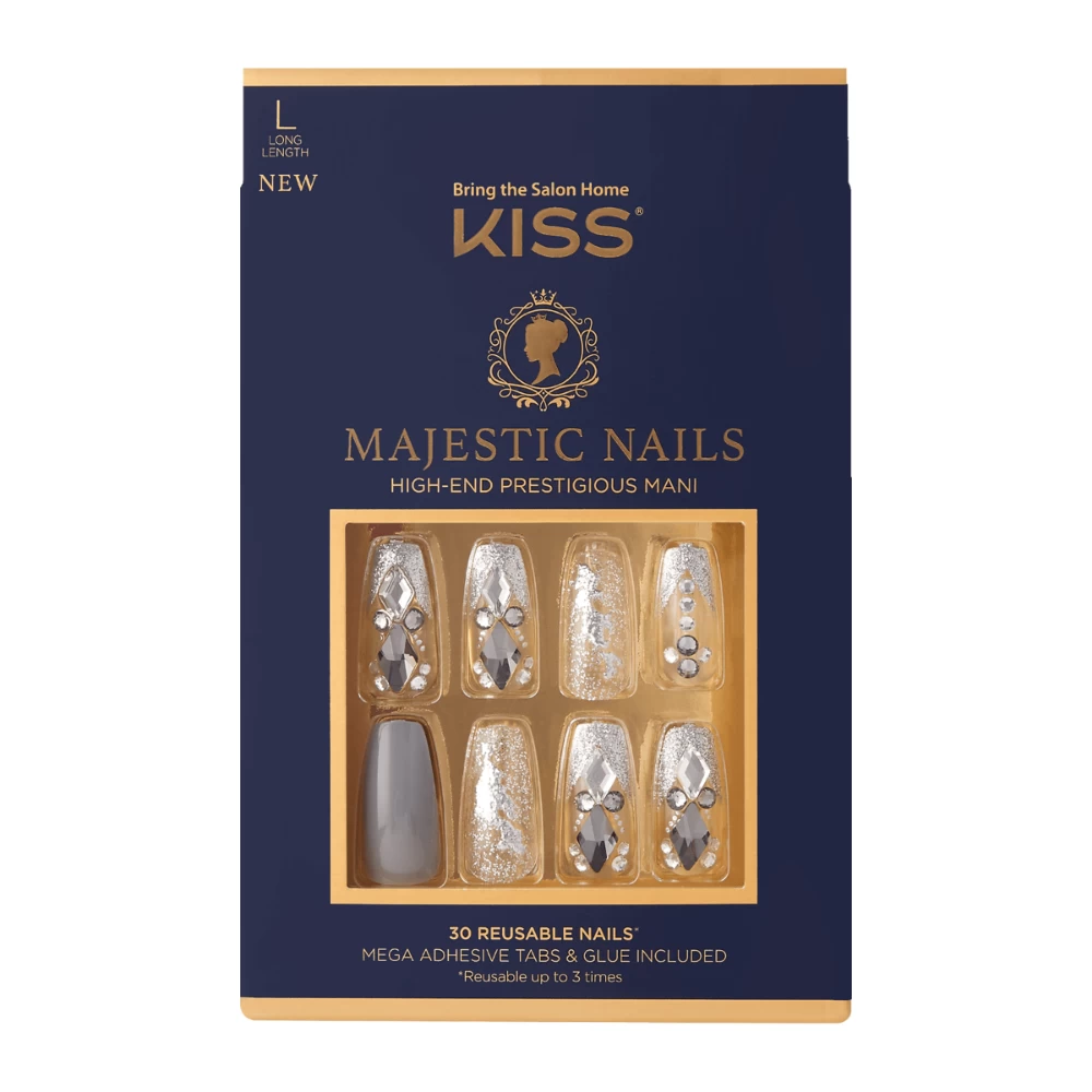 Kiss Majestic High-End Prestigious Nails - KMA03 Sparkle 1 Kiss Majestic High-End Prestigious Nails - KMA03 Sparkle