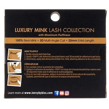 Kiss I-ENVY Luxury Mink 3D Lashes - KMIN03 2 Kiss I-ENVY Luxury Mink 3D Lashes - KMIN03 - Image 2