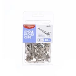 Red By Kiss Single Prong Clips 40PCS #HMC11