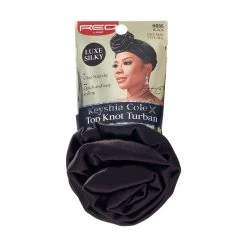 Red By Kiss Keyshia Cole X Luxe Silky Top Knot Turban - HQ55 Black