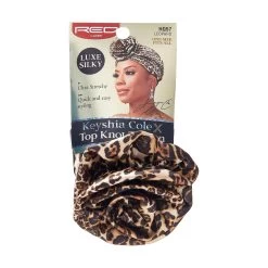 Red By Kiss Keyshia Cole X Luxe Silky Top Knot Turban - HQ57 Leopard