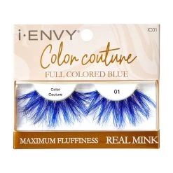 Kiss I-ENVY Color Couture Full Colored Blue Mink Lashes - IC01