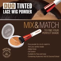 Red By Kiss Duo Tinted Lace Wig Powder - WP05 Dark Brown -Kiss b1bcf002b6688328df9d8fe7802ccae6 6edd3812 53b5 4b50 8441 02b3915e8dd0