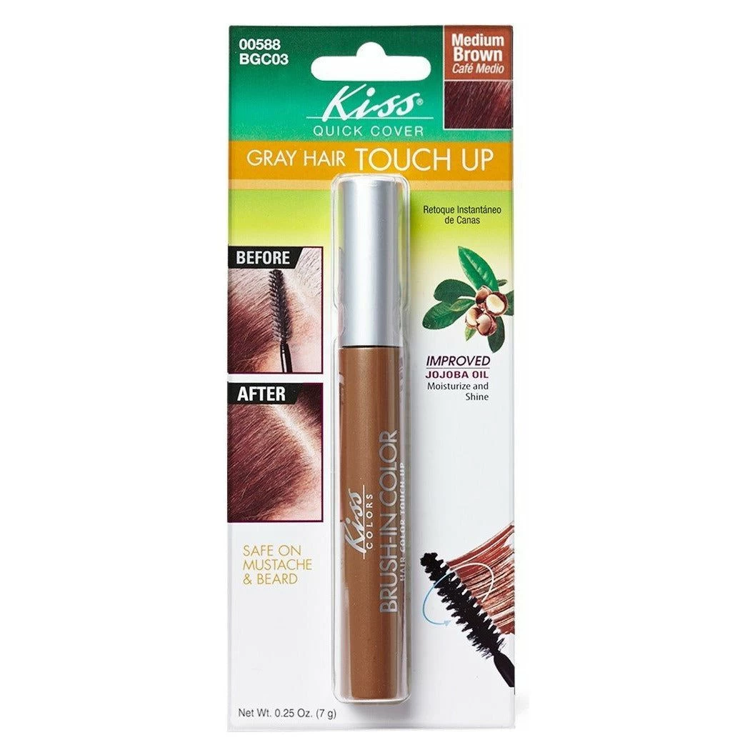 Kiss Quick Cover Gray Hair Touch Up Brush 2 Kiss Quick Cover Gray Hair Touch Up Brush - Image 2