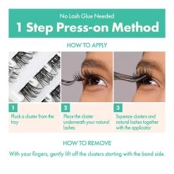 Kiss I-ENVY Press & Go Press-On Cluster Lashes All-In-1 Kit - Glam Day (Bold) - IPK02 -Kiss d0c15b7bb8b2d8048c5c8b2a83671e1a
