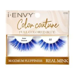Kiss I-ENVY Color Couture Full Colored Blue Mink Lashes - IC02