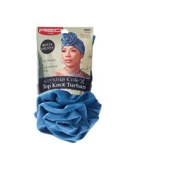 Red By Kiss Ritzy Velvet Keyshia Cole Top Knot Turban - HQ61 Blue