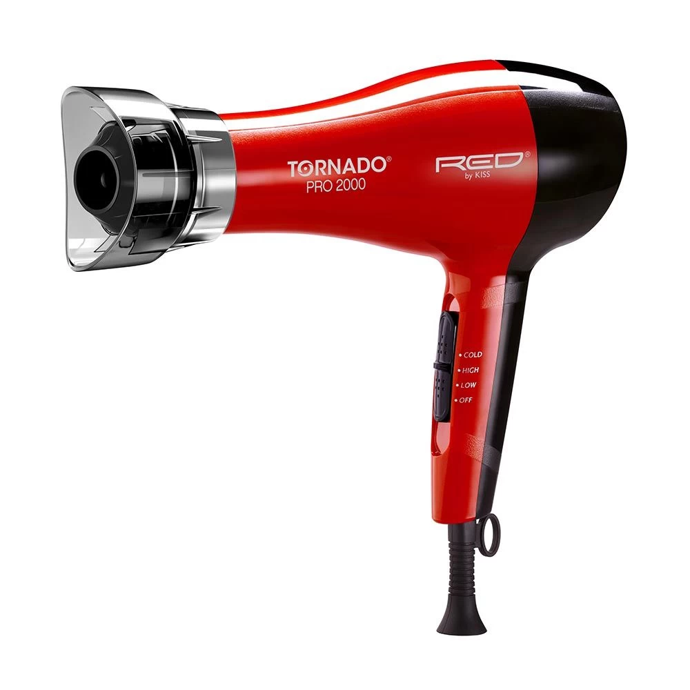 Red Pro By Kiss 2000 Tornado Blow Dryer #BD08N 1 Red Pro By Kiss 2000 Tornado Blow Dryer #BD08N