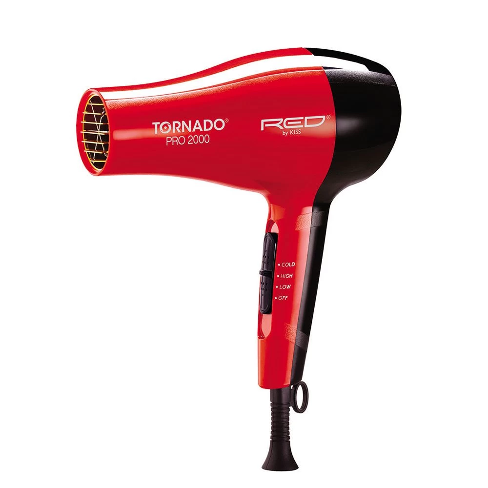 Red Pro By Kiss 2000 Tornado Blow Dryer #BD08N 2 Red Pro By Kiss 2000 Tornado Blow Dryer #BD08N - Image 2