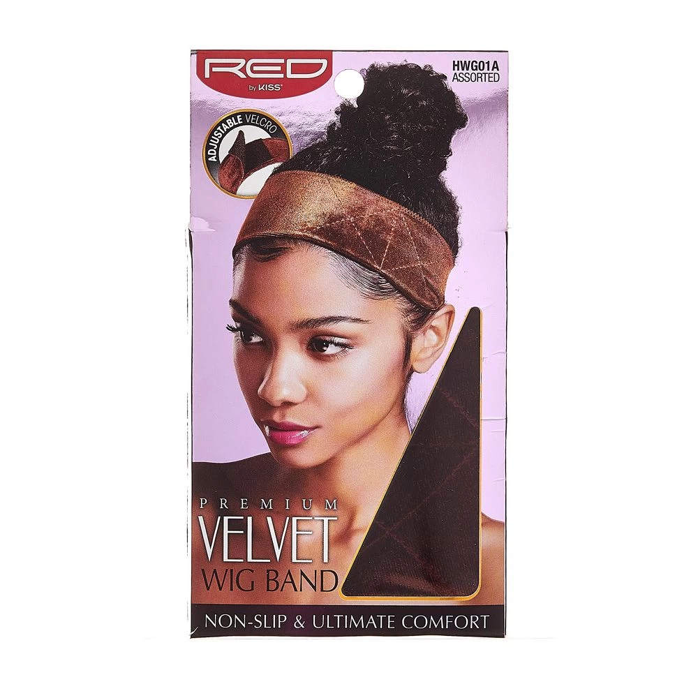 Red By Kiss Premium Velvet Wig Band Assorted - HWG01A 1 Red By Kiss Premium Velvet Wig Band Assorted - HWG01A