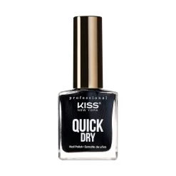 Kiss New York Professional Quick Dry Nail Polish -Kiss swatch blackout