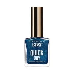 Kiss New York Professional Quick Dry Nail Polish -Kiss swatch blue0hoo