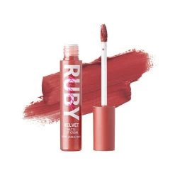 Ruby Kisses Velvet Matte Lip Cream -Kiss swatch vlc09pillowtalk